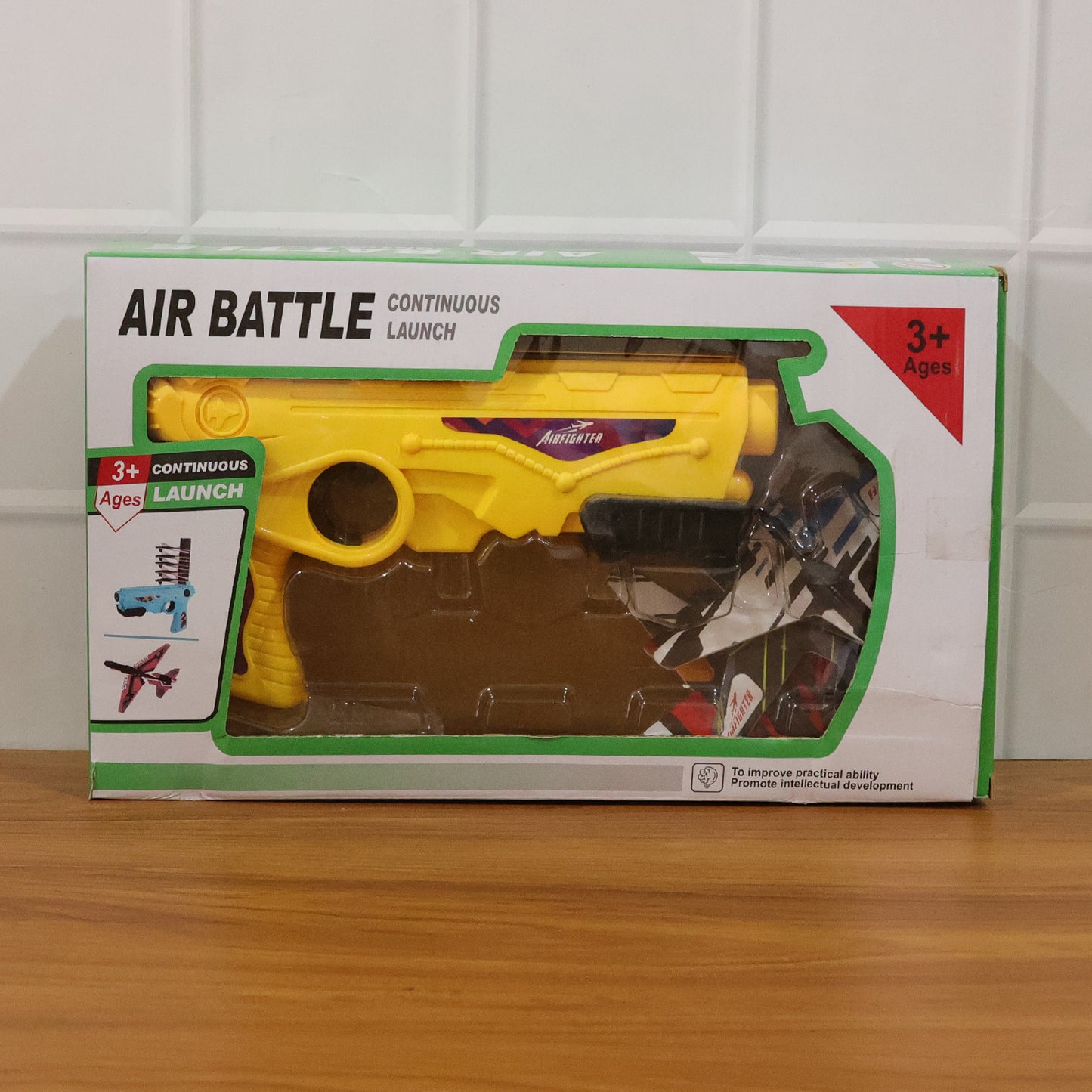 Air Battle Plane Launcher Gun Toy For Kids Foam Glider Set (1 Set)