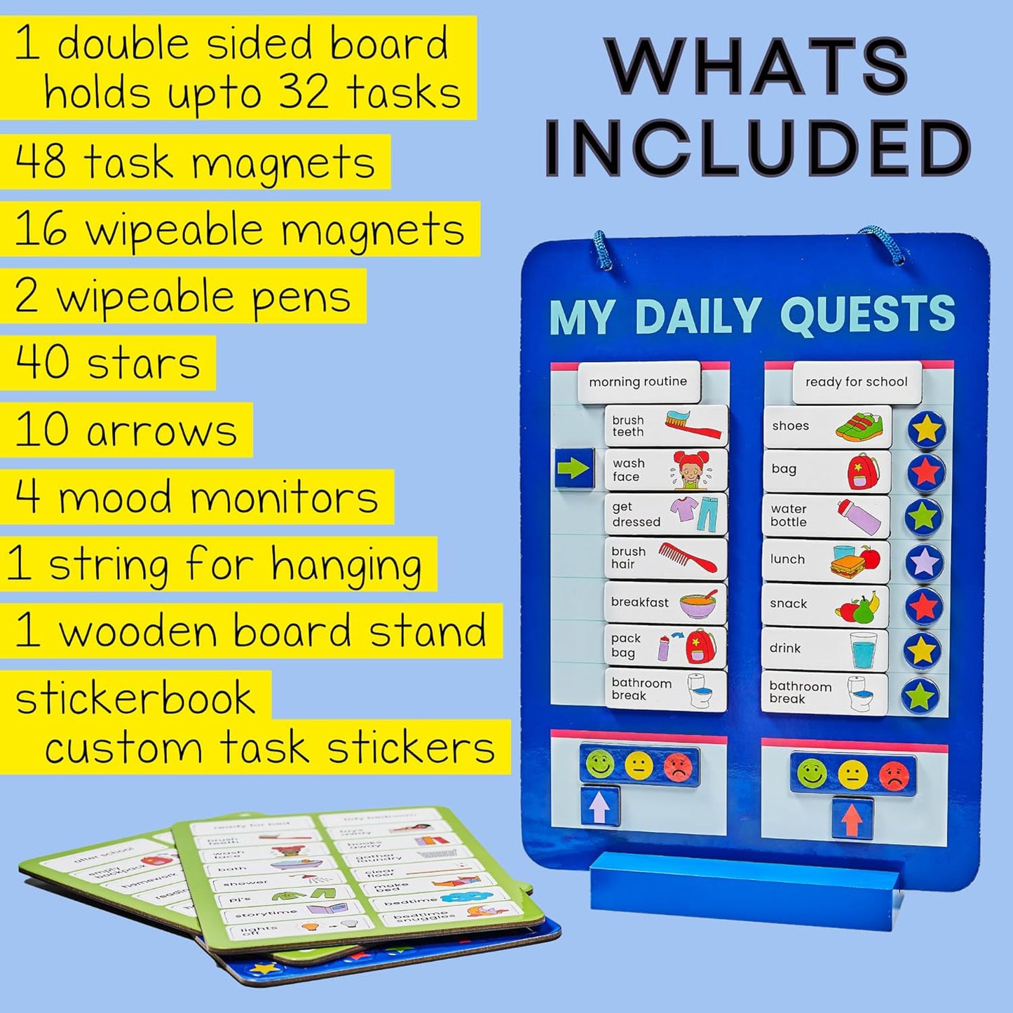 Magnetic Board Sticker Book Activity Cards (1 Set)