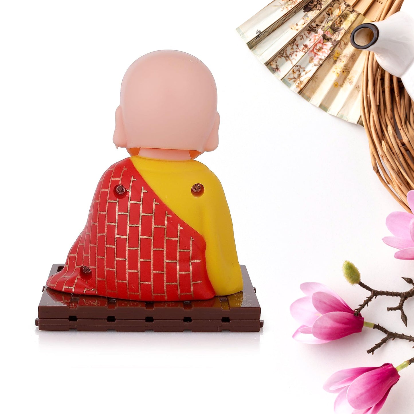 Solar Powered Sitting Buddha Statue Moving Head And Hand (1 Pc Medium)