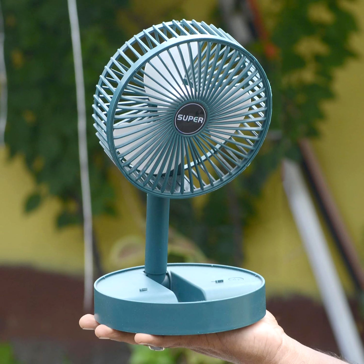 4642 Telescopic Electric Desktop Fan Height Adjustable Foldable Portable For Travelcarry Silent Table Top Personal Fan For Bedside Office Table (Battery Not Include)