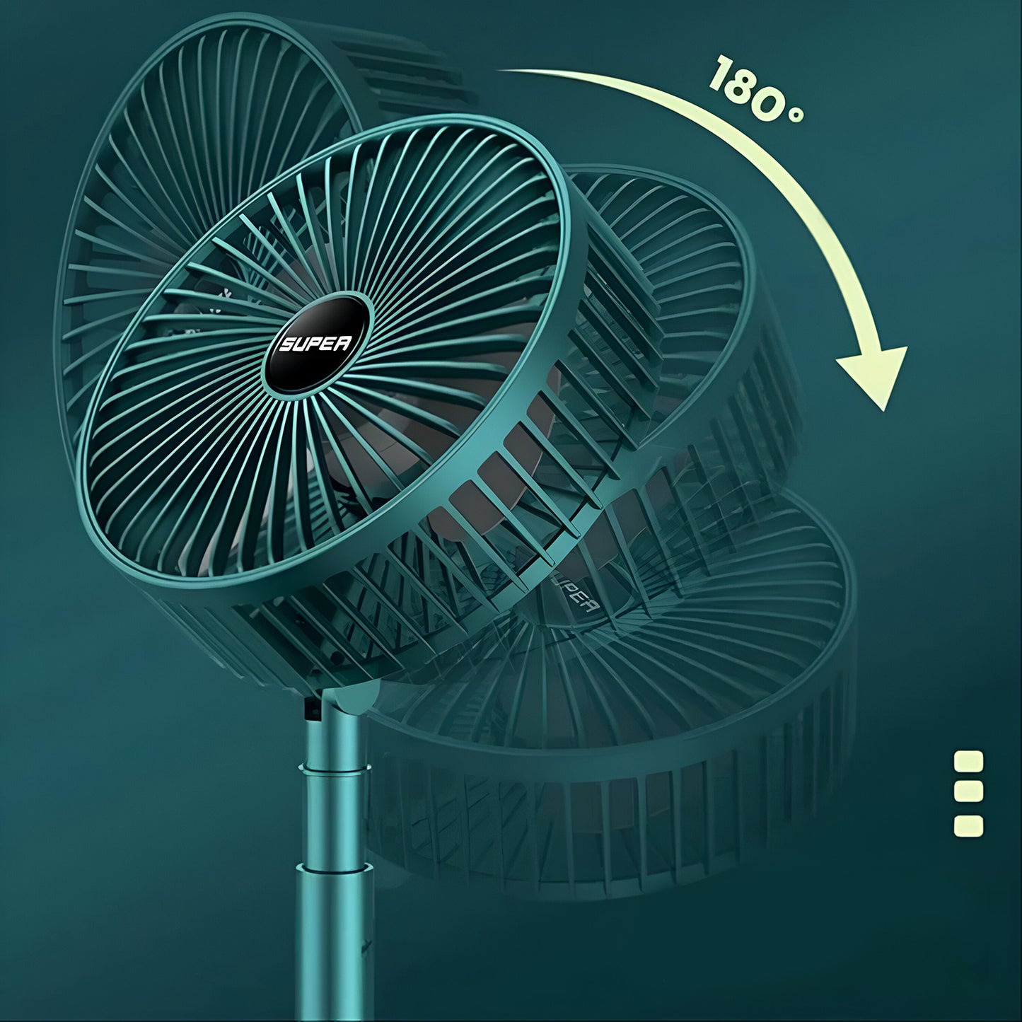 4642 Telescopic Electric Desktop Fan Height Adjustable Foldable Portable For Travelcarry Silent Table Top Personal Fan For Bedside Office Table (Battery Not Include)