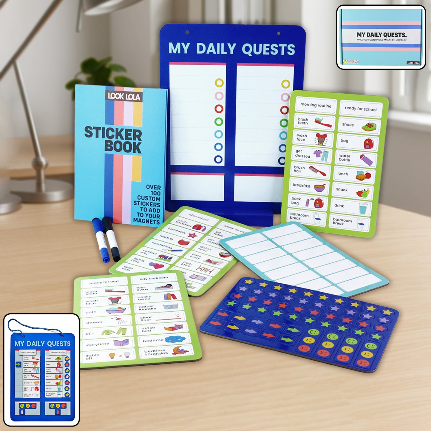 Magnetic Board Sticker Book Activity Cards (1 Set)