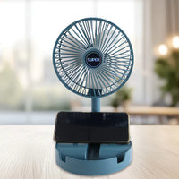 Telescopic Electric Desktop Fan Height Adjustable Foldable  Portable For Travelcarry  Silent Table Top Personal Fan For Bedside Office Table (Battery Not Include)