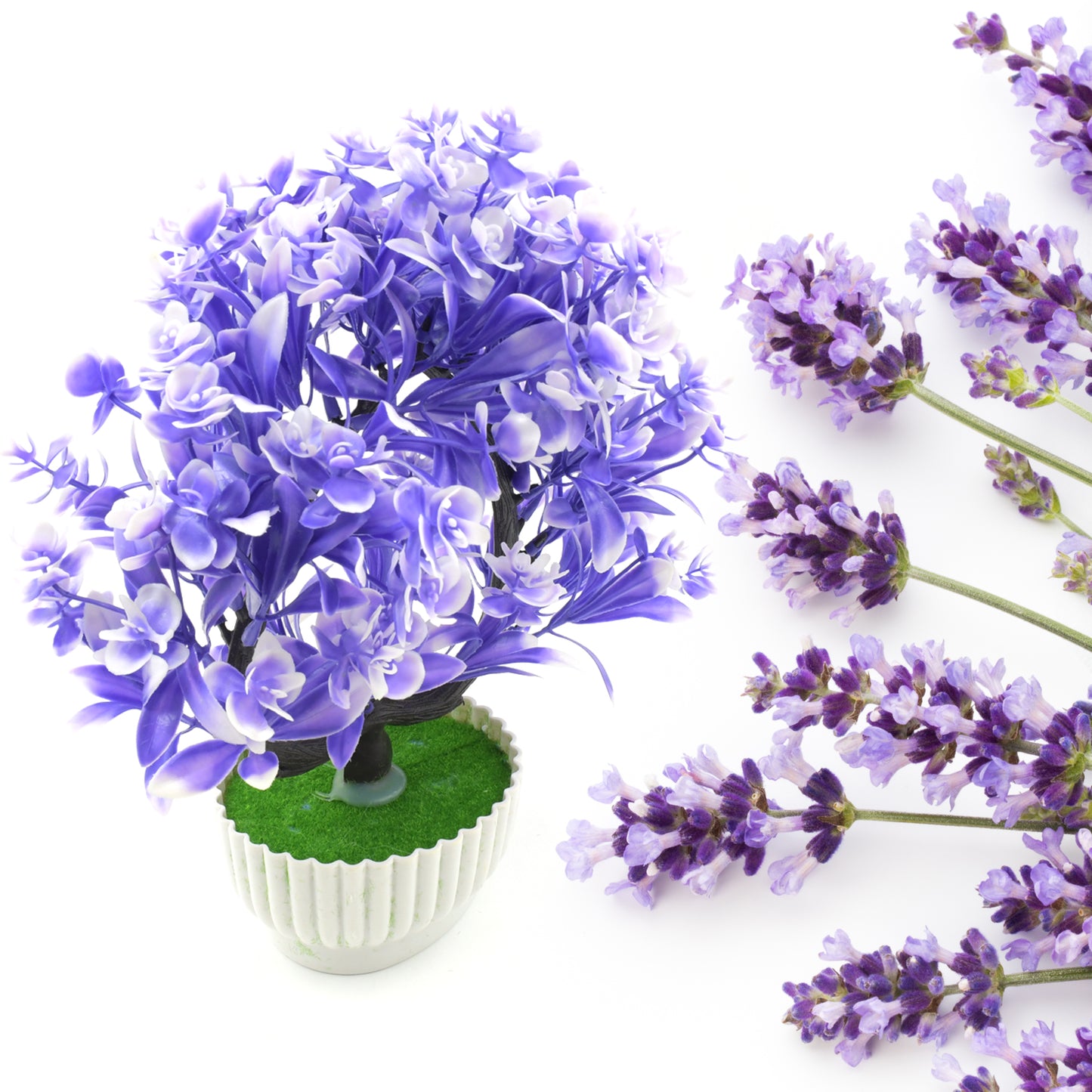 Wild Artificial Flower Plants With Cute Pot  Flower Plant For Home Office Decor  Tabletop And Desk Decoration  Artificial Flower For Balcony Indoor Decor Plants For Living Room (1 Pc)