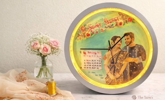 Timeless Love – Handcrafted Couple Memory LED Clock
