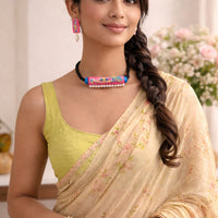 Gulabi Bloom Hand-Embroidered Choker Set