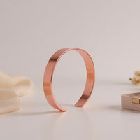 Elegant Rose Gold-plated Open Cuff Bracelet Kada (1 Pc)