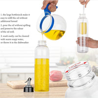 2346 Oil Dispenser Transparent Plastic Oil Bottle   1 Liter