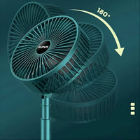 4642 Telescopic Electric Desktop Fan Height Adjustable Foldable  Portable For Travelcarry  Silent Table Top Personal Fan For Bedside Office Table (Battery Not Include)