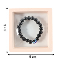 Elegant Dual-tone Crystal Beaded Stretch Bracelet (1 Pc)