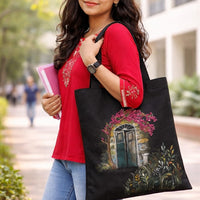 Hand-Embroidered Heritage Tote “Secret Door” Edition