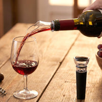 Premium Wine Poorer And Vacuum Bottle Stopper Set (2 Pc)