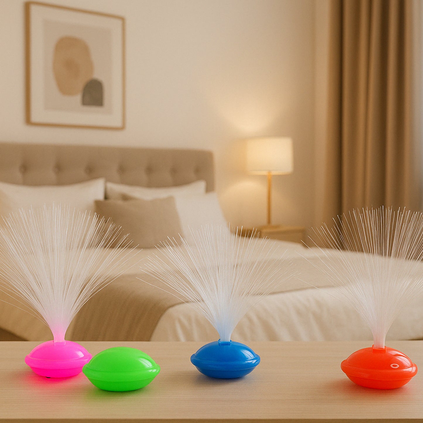 Fiber Optic Led Night Lamps Set (12 Pc)