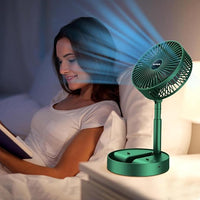 Telescopic Electric Desktop Fan Height Adjustable Foldable  Portable For Travelcarry  Silent Table Top Personal Fan For Bedside Office Table (Battery Not Include)
